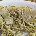 white truffles with tagliolini